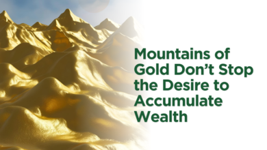 Mountains of Gold Don't Stop the Desire to Accumulate Wealth